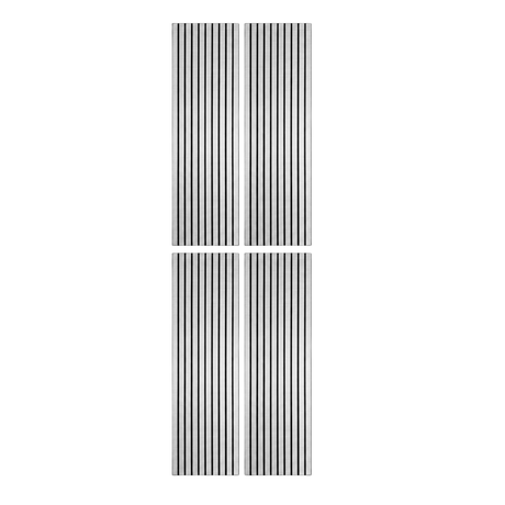 Superlightweight Slatted - Self Adhesive Acoustic Wall Panels - 120cm x 30cm (4 pack)