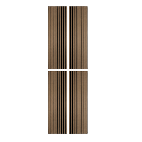 Superlightweight Slatted - Self Adhesive Acoustic Wall Panels - 120cm x 30cm (4 pack)