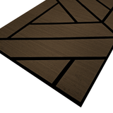 Superlightweight Lattice - Self Adhesive Acoustic Wall Panels- 120cm x 30cm (4 pack) - Smoked Oak