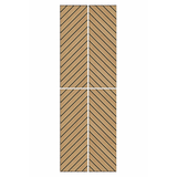 Superlightweight Herringbone - Self Adhesive Acoustic Wall Panels - 120cm x 30cm (4 pack)