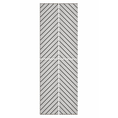 Superlightweight Herringbone - Self Adhesive Acoustic Wall Panels - 120cm x 30cm (4 pack)