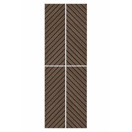 Superlightweight Herringbone - Self Adhesive Acoustic Wall Panels - 120cm x 30cm (4 pack)