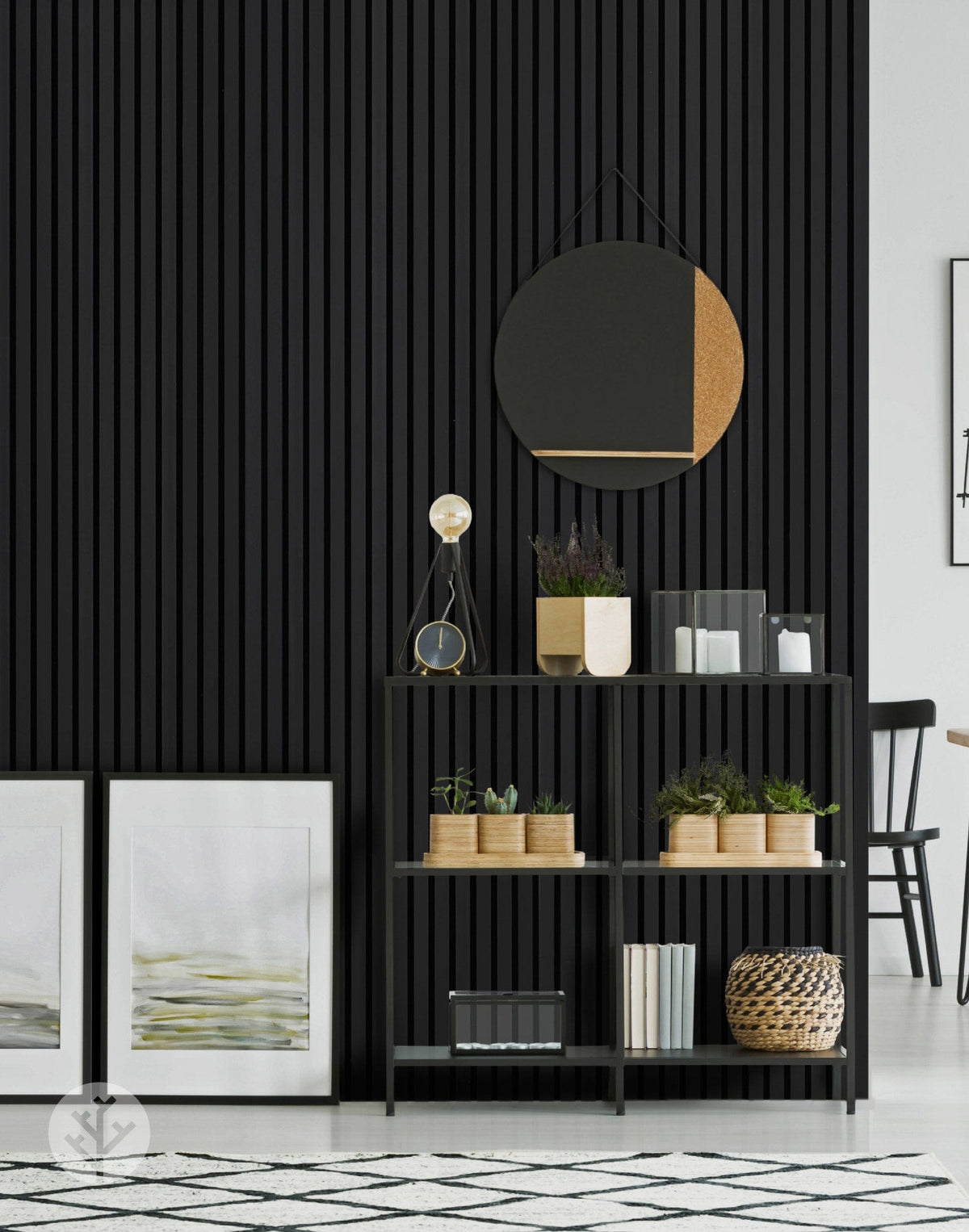 Black Acoustic Panel