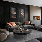 Black Marble Effect Acoustic Panel