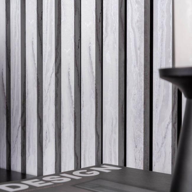 White Marble Effect Acoustic Panel