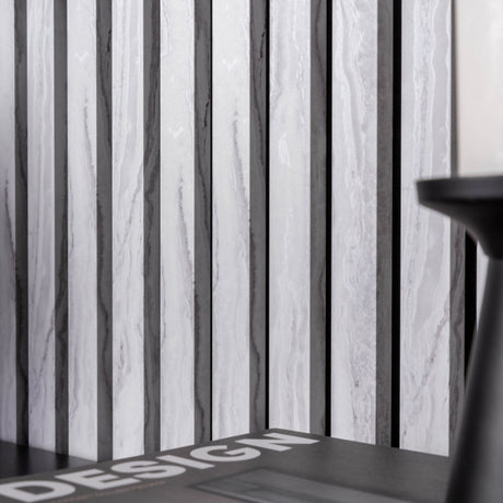 White Marble Effect Acoustic Panel