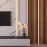 White Grey Brown Vein PVC Wall Panel 60 x 240cm